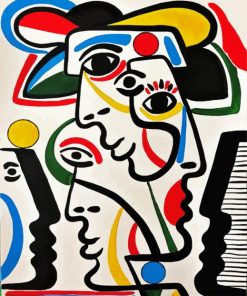 Aesthetic Abstract faces Art paint by number