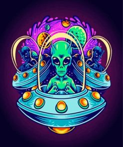 Aesthetic Alien Illustration paint by number