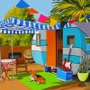 Aesthetic Caravan Illustration paint by numbers