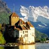 Aesthetic Chillon Castle paint by number