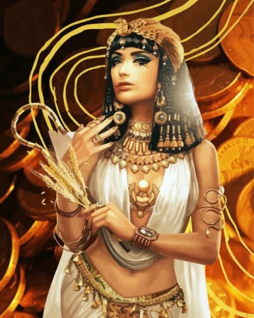 Aesthetic Cleopatra Queen paint by number