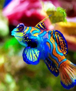 Aesthetic Colorful Fish paint by number