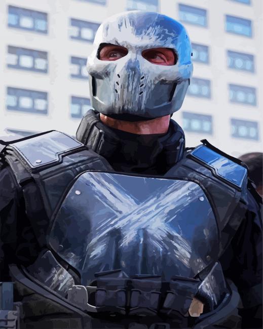 Aesthetic Crossbones paint by number Aesthetic Crossbones paint by numbers