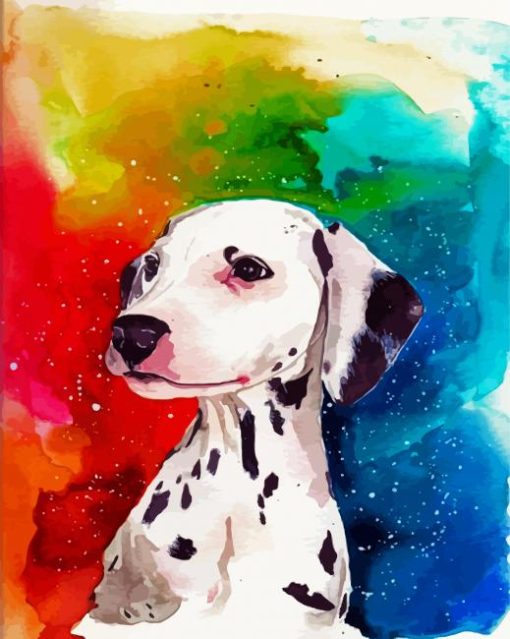 Aesthetic Dalmatian paint by numbers