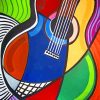 Aesthetic Guitar Music paint by numbers