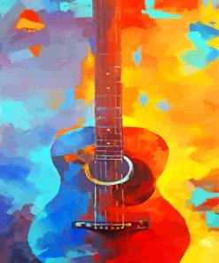 Aesthetic Instrument Music Guitar paint by numbers