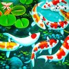 Aesthetic Koi Fish paint by numbers