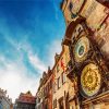 Aesthetic Prague Astronomical Clock Czech paint by numbers