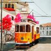 Aesthetic Tram Art paint by number