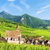 Alsace France Landscape paint by numbers