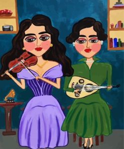 Arabe Musician Ladies paint by number