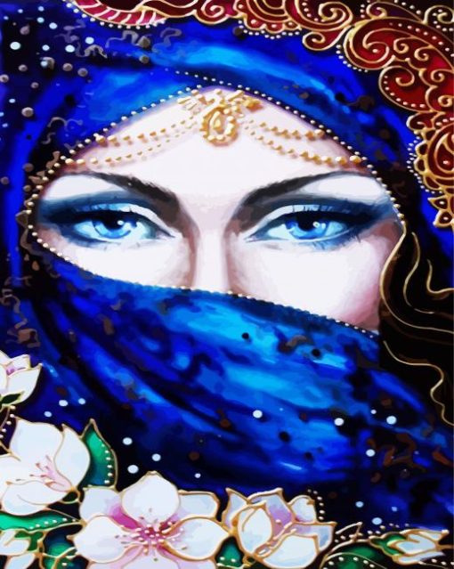 Arab Woman paint by numbers