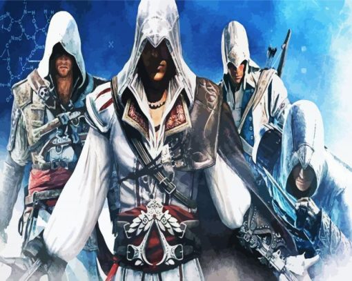 Assasins Creed Characters paint by numbers