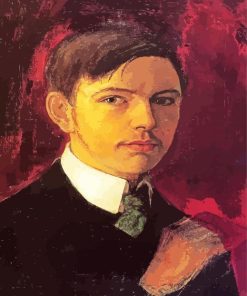 August Macke Self Portrait paint by numbers