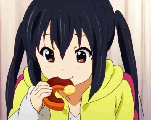 Azusa Nakano Eating paint by number