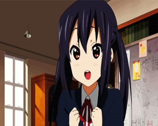 Azusa Nakano K-On Anime Character paint by number