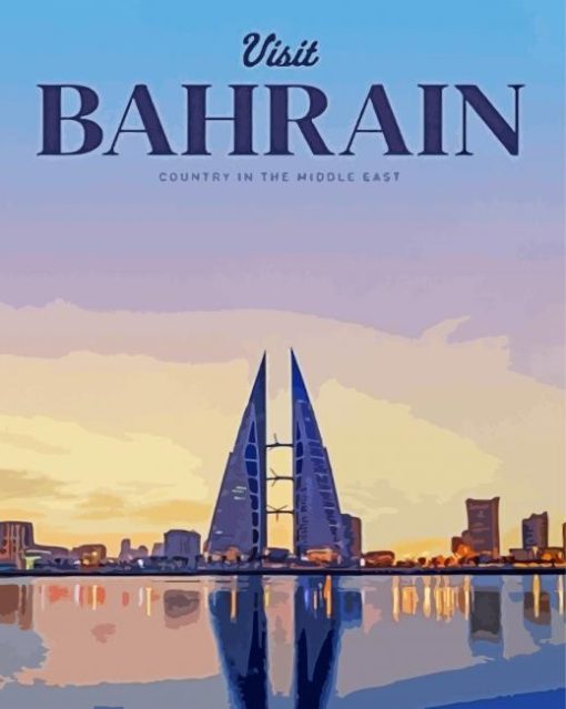 Bahrain Poster paint by number