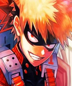 Bakugo Anime Boy paint by number