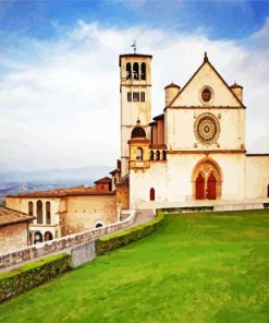 Basilica Of San Francesco Italy paint by numbers