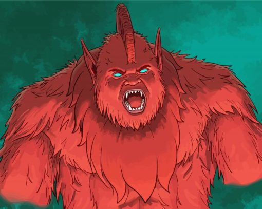 Beast Man paint by numbers