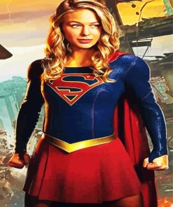 Beautiful Supergirl paint by number