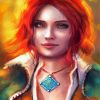 Beautiful Triss paint by number