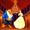 Beauty And The Beast In The Ballroom Art paint by numbers