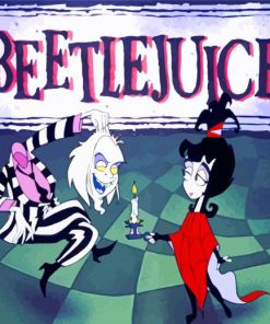 Beetlejuice Cartoon paint by number