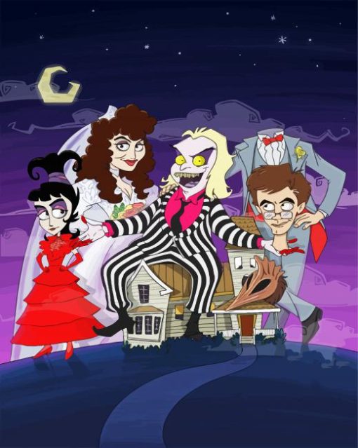 Beetlejuice Family paint by number