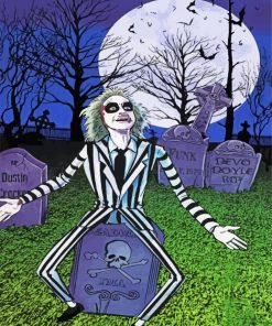 Beetlejuice paint by number