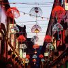 Belfast Umbrellas Streets paint by numbers