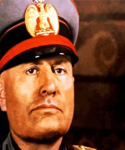 Benito Mussolini paint by number