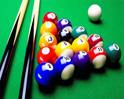 Billiard Balls paint by number