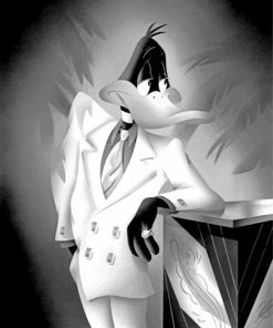 Black And White Daffy paint by numbers