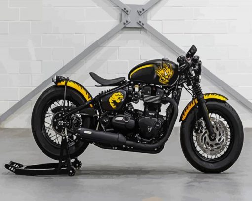 Black And Yellow Triumph paint by number