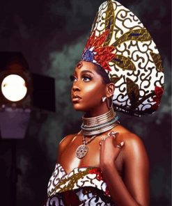 Black Zulu Woman paint by numbers