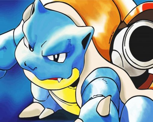 Blastoise Art paint by number