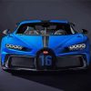 Blue Bugatti paint by numbers