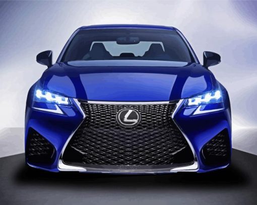 Blue Lexus paint by numbers