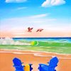 Blue Beach Chair paint by numbers