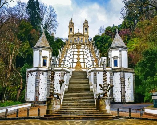 Bom Jesus Do Monte Braga paint by numbers