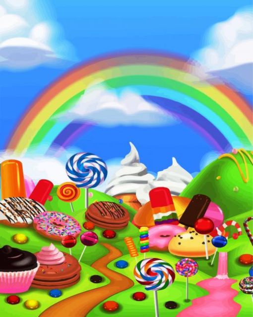 Candy Land paint by number