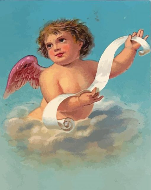 Cherub Angel paint by numbers