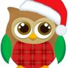 Christmas Owl paint by number