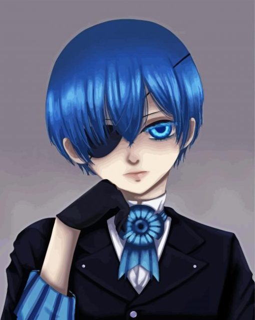 Ciel Phantomive Black Butler paint by numbers