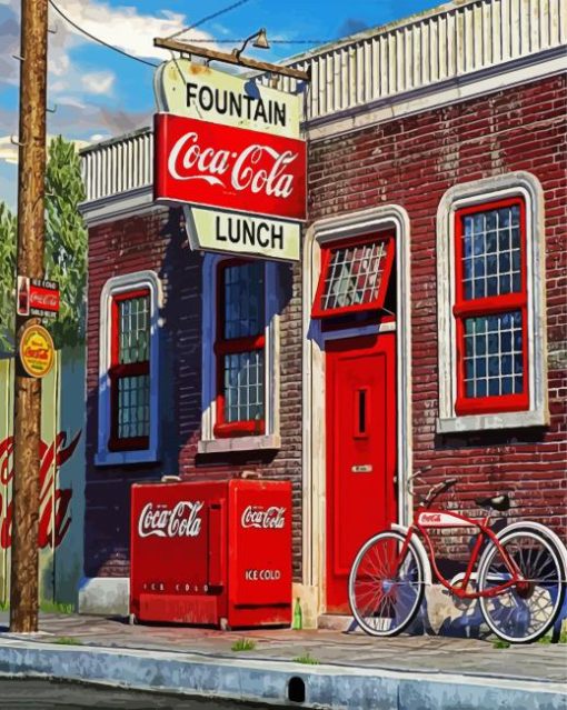 Coca Cola Store paint by numbers