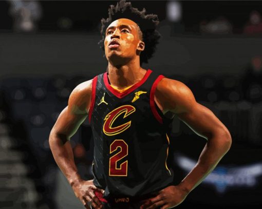 Collin Sexton Cavaliers paint by number