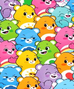 Colorful Bears paint by number