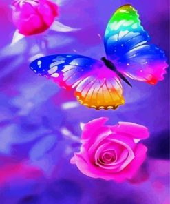 Colorful Butterfly paint by number