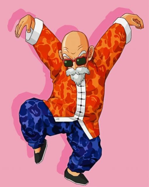 Cool Master Roshi paint by numbers